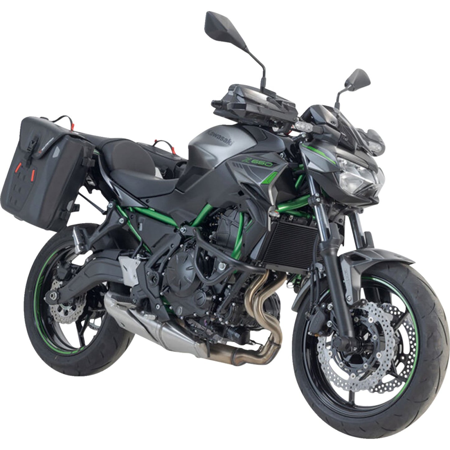 SW-Motech SysBag Side Bag System - Black - Kawasaki EX650 Ninja/Z650 '16-'24 BC.SYS.08.866.31001B | Luggage Group