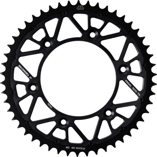 JT SPROCKETS Rear Sprocket - 50 Tooth - Graphite - Beta/Honda JTX210.50GR by JT Rear Sprockets   Steel Type