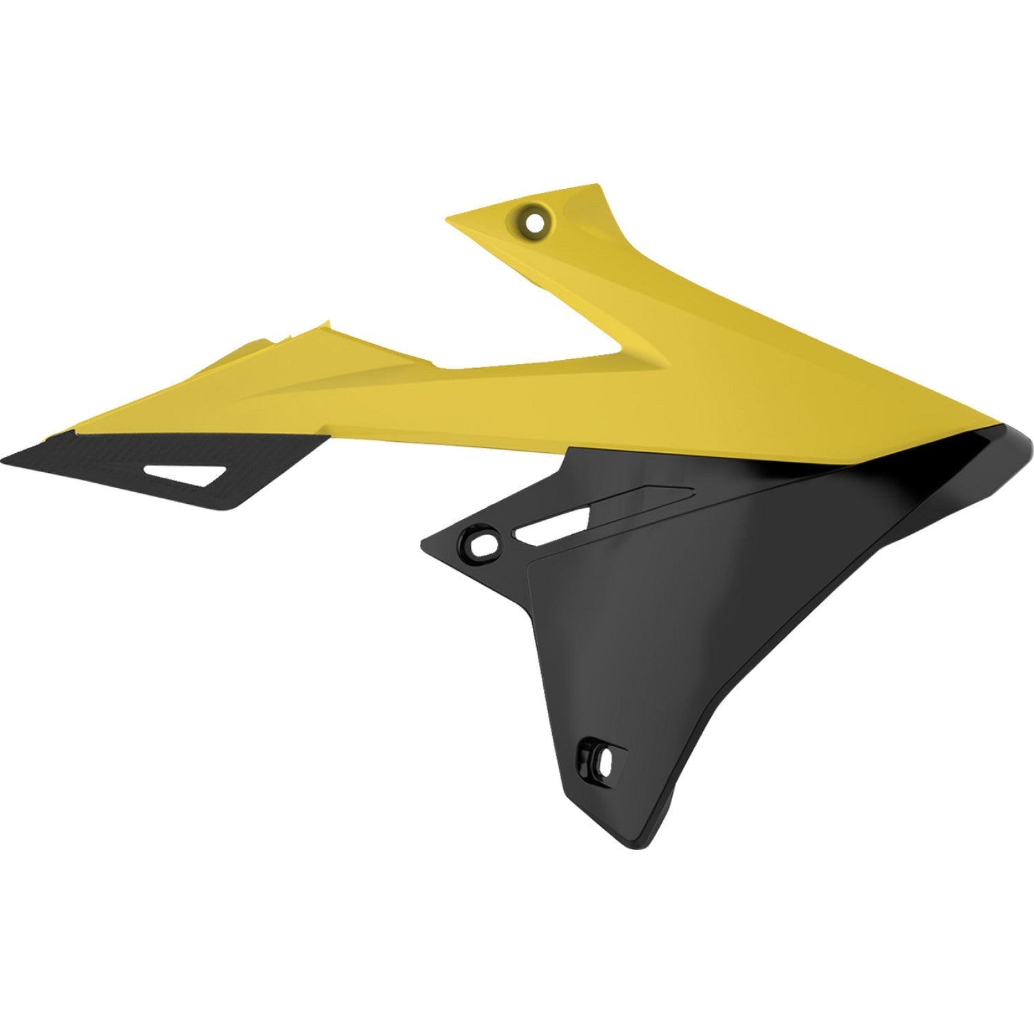 POLISPORT Radiator Cover - '01 RM Yellow/Black - RMZ 450 8421100001 by Polisport