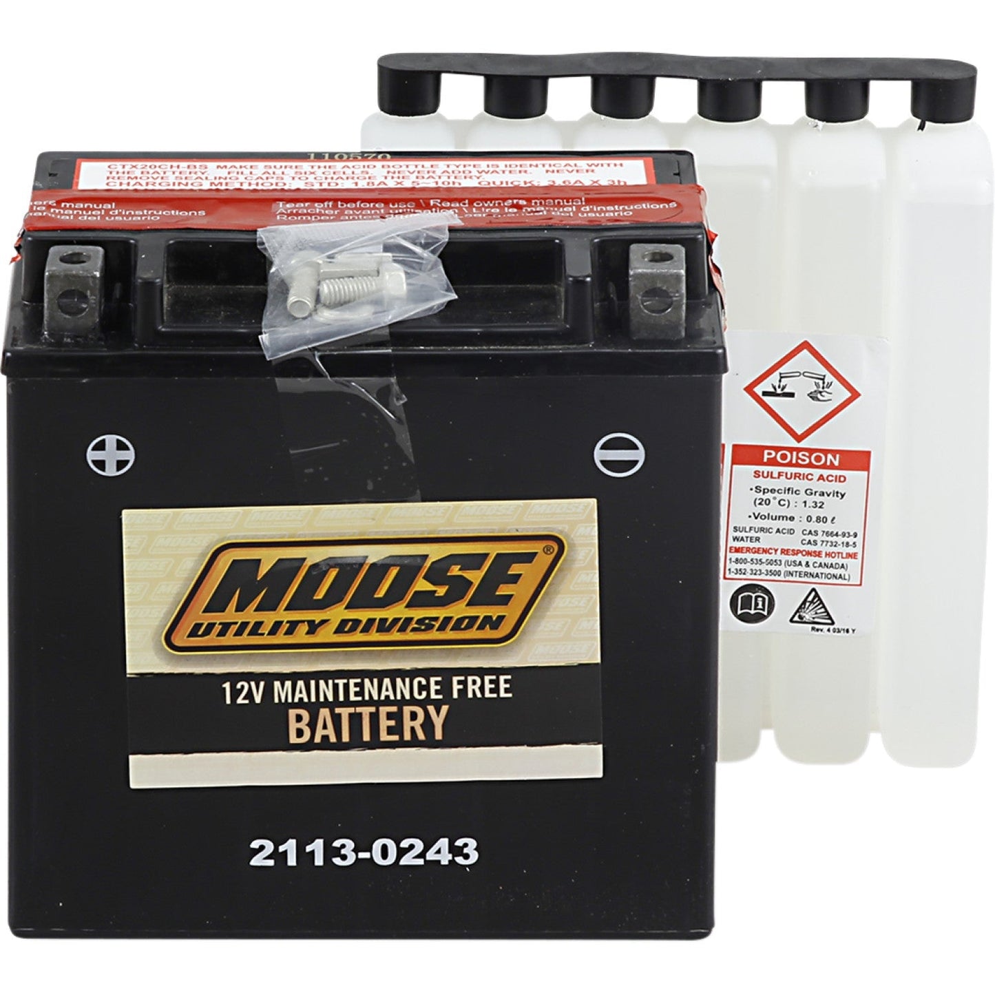 Moose Utility AGM Battery - YTX20CH-BS MTX20CH-BS | Battery Group