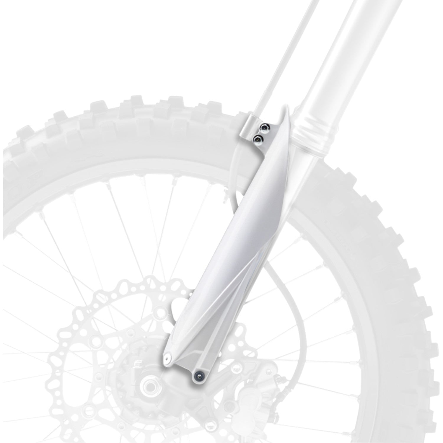POLISPORT Fork Guard Cover - White 8352000001 by Polisport