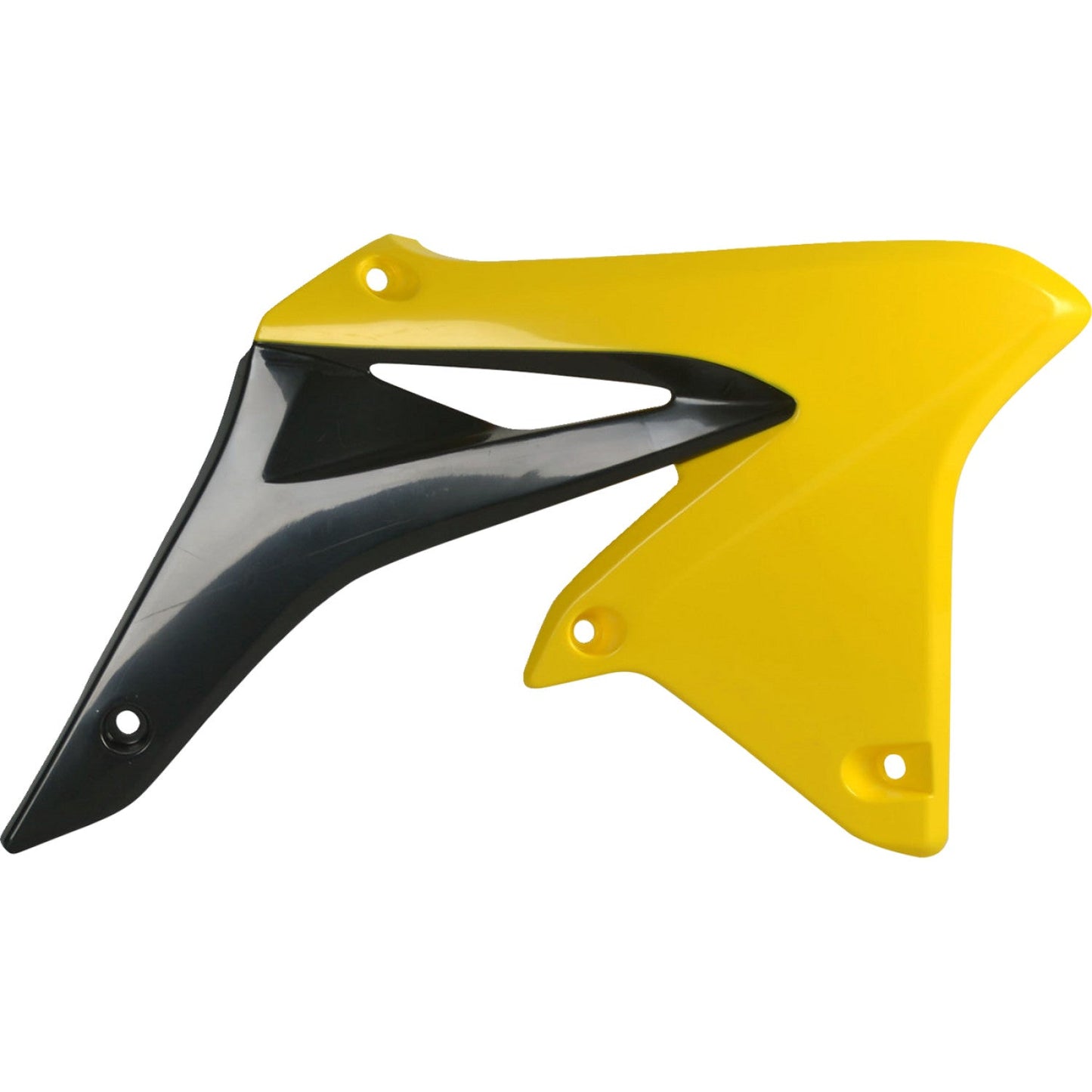 POLISPORT Radiator Cover - Black/ Yellow - RMZ 250 8413600003 by Polisport