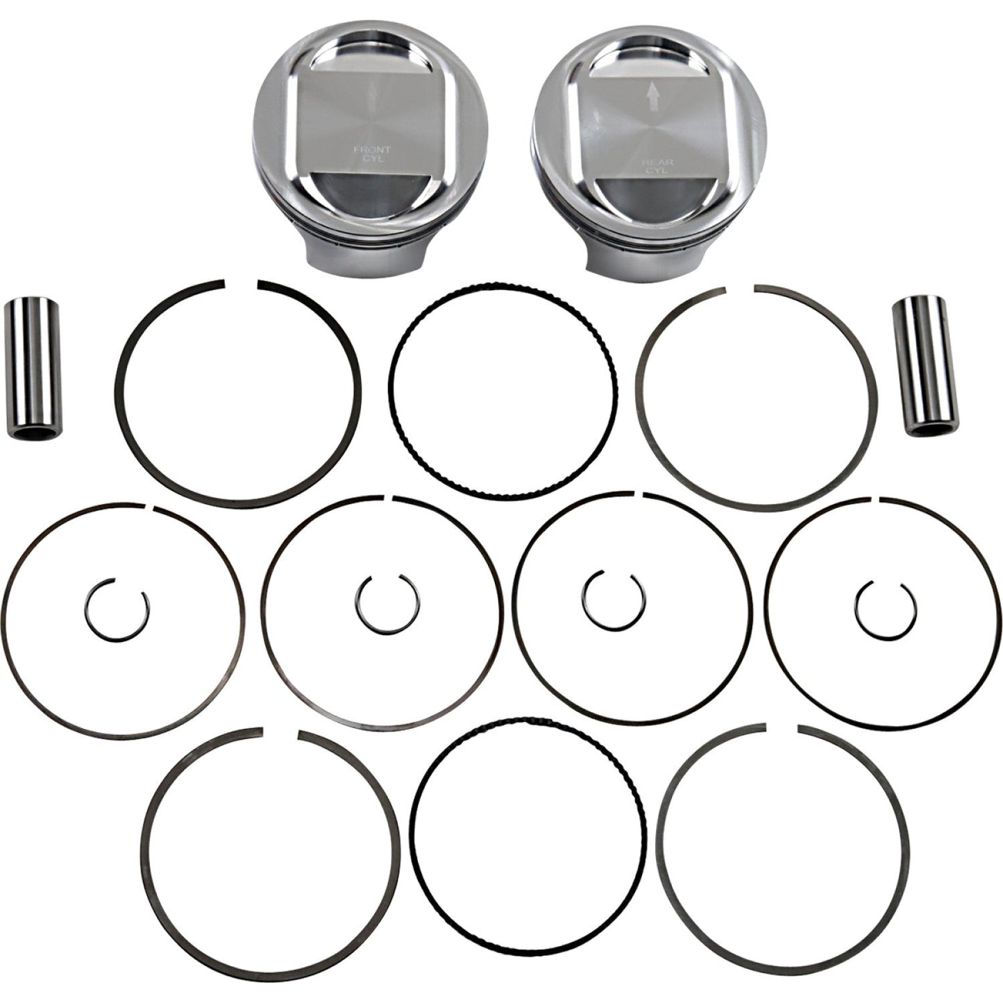 JE Pistons Piston Kit - 98" - Twin Cam 324722 | JE Pistons | Piston & Ring Kits