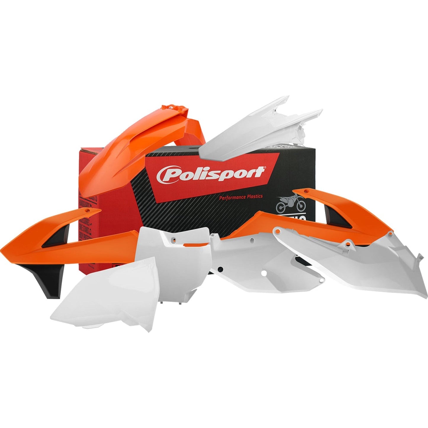 POLISPORT Body Kit - '16 OEM Orange/White/Black - SX/SX-F/XC-F 90679 by Polisport