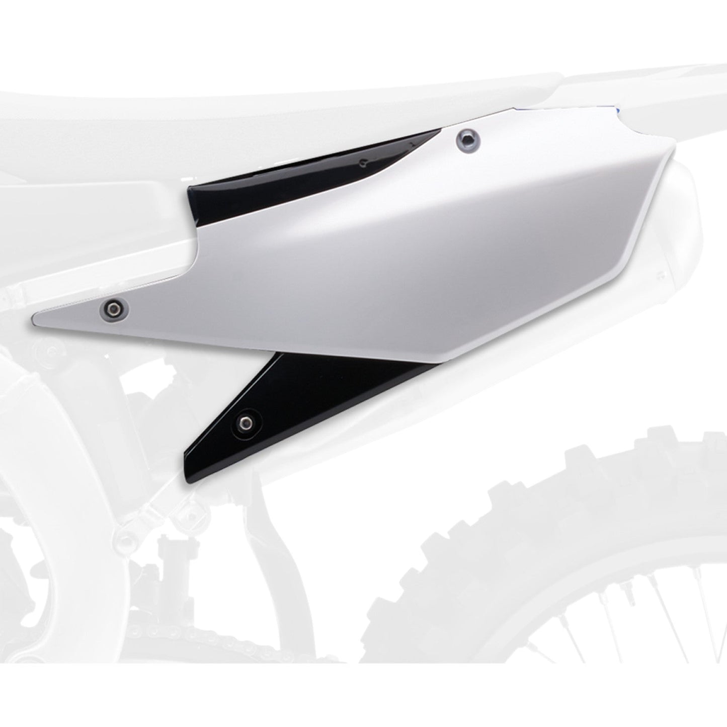POLISPORT Side Panels - White/Black - YZ 85 8607700001 by Polisport