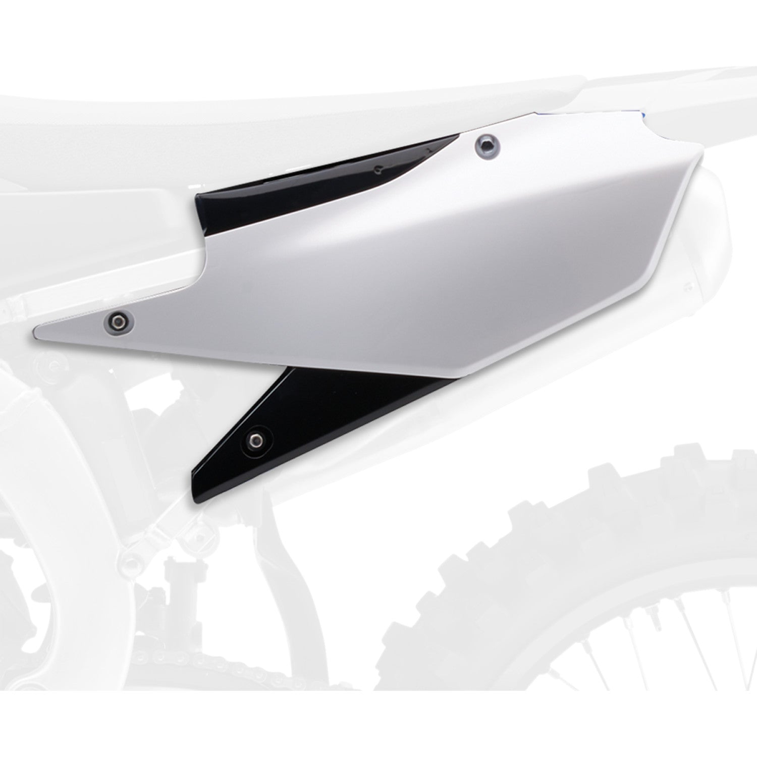 POLISPORT Side Panels - White/Black - YZ 85 8607700001 by Polisport
