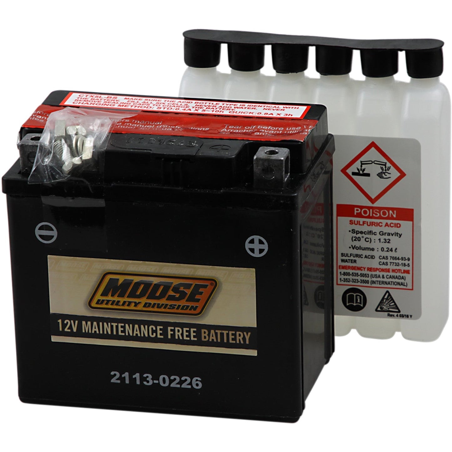Moose Utility AGM Battery - YTX5L-BS MTX5L-BS | Battery Group