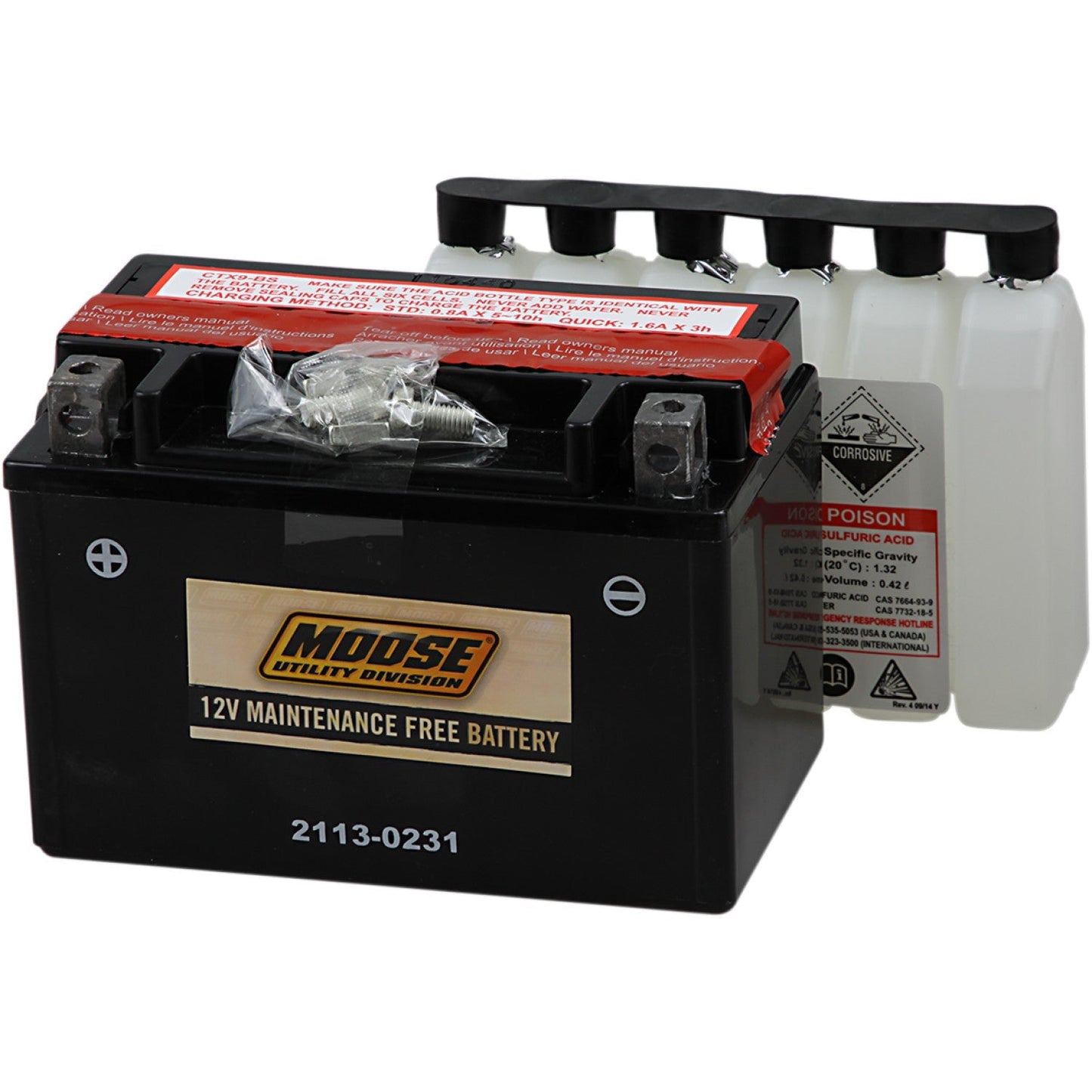 Moose Utility AGM Battery - YTX9-BS MTX9-BS | Battery Group