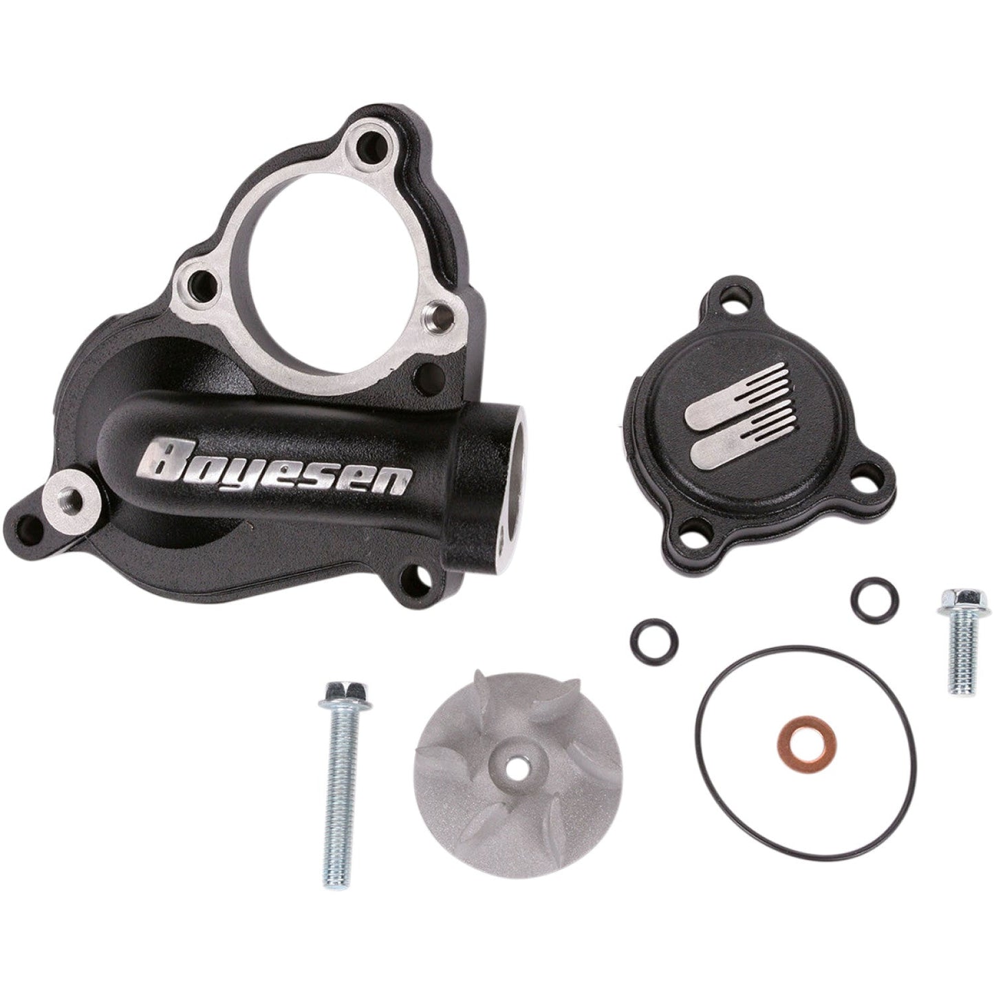 BOYESEN Impeller/Waterpump Cover - Black - Kawasaki/Suzuki WPK-17B