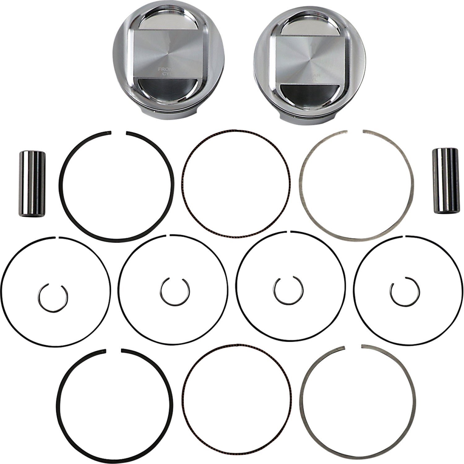 JE Pistons Piston Kit - 95" - Twin Cam 324716 | JE Pistons | Piston & Ring Kits