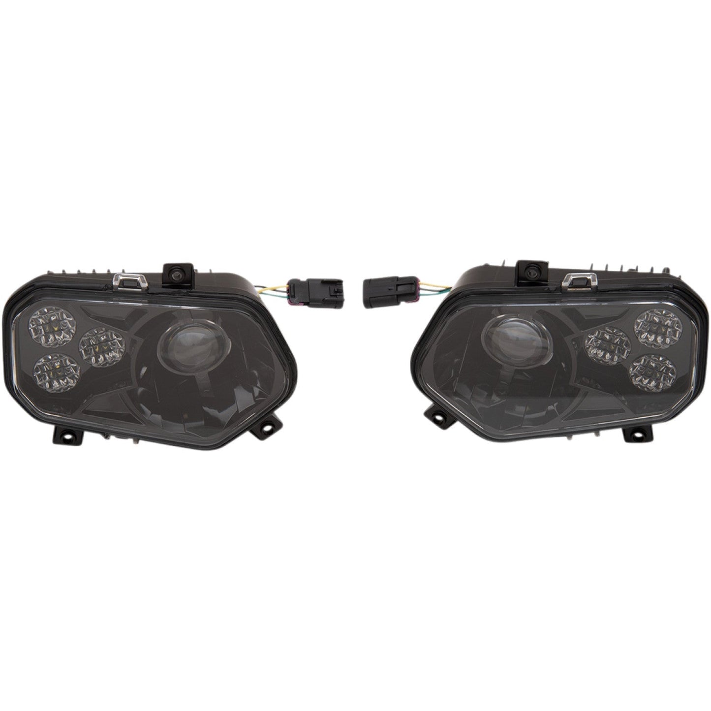 Moose Utility LED Headlight - RZR800/900 - Black 100-3355-PU | Headlight Group