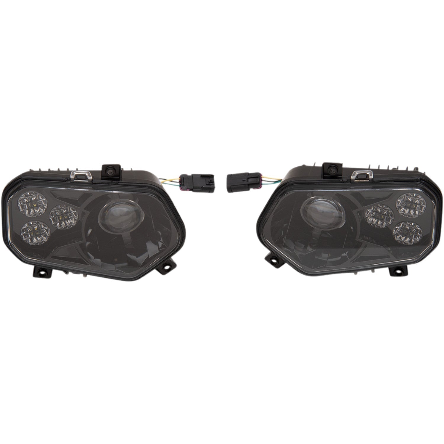 Moose Utility LED Headlight - RZR800/900 - Black 100-3355-PU | Headlight Group