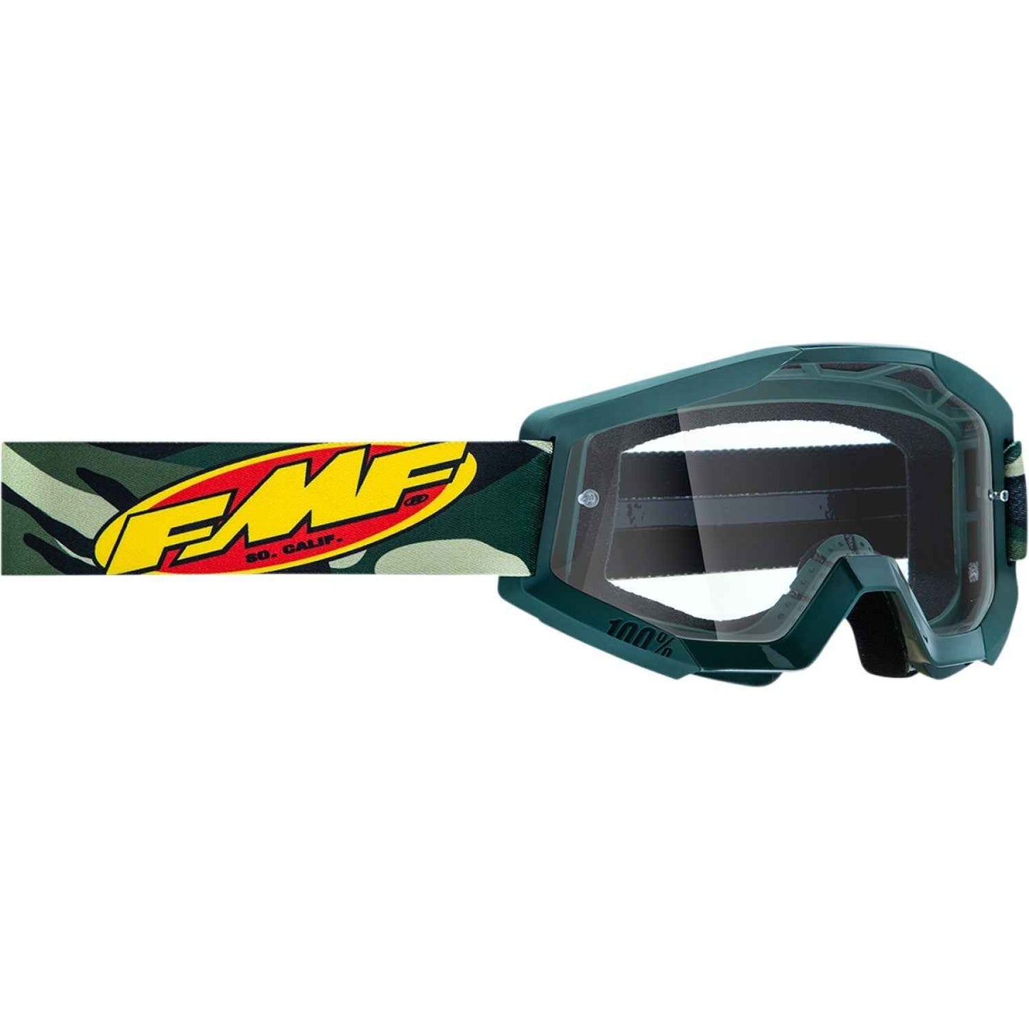 FMF PowerCore Goggles - Assault - Camo - Clear F-50050-00001