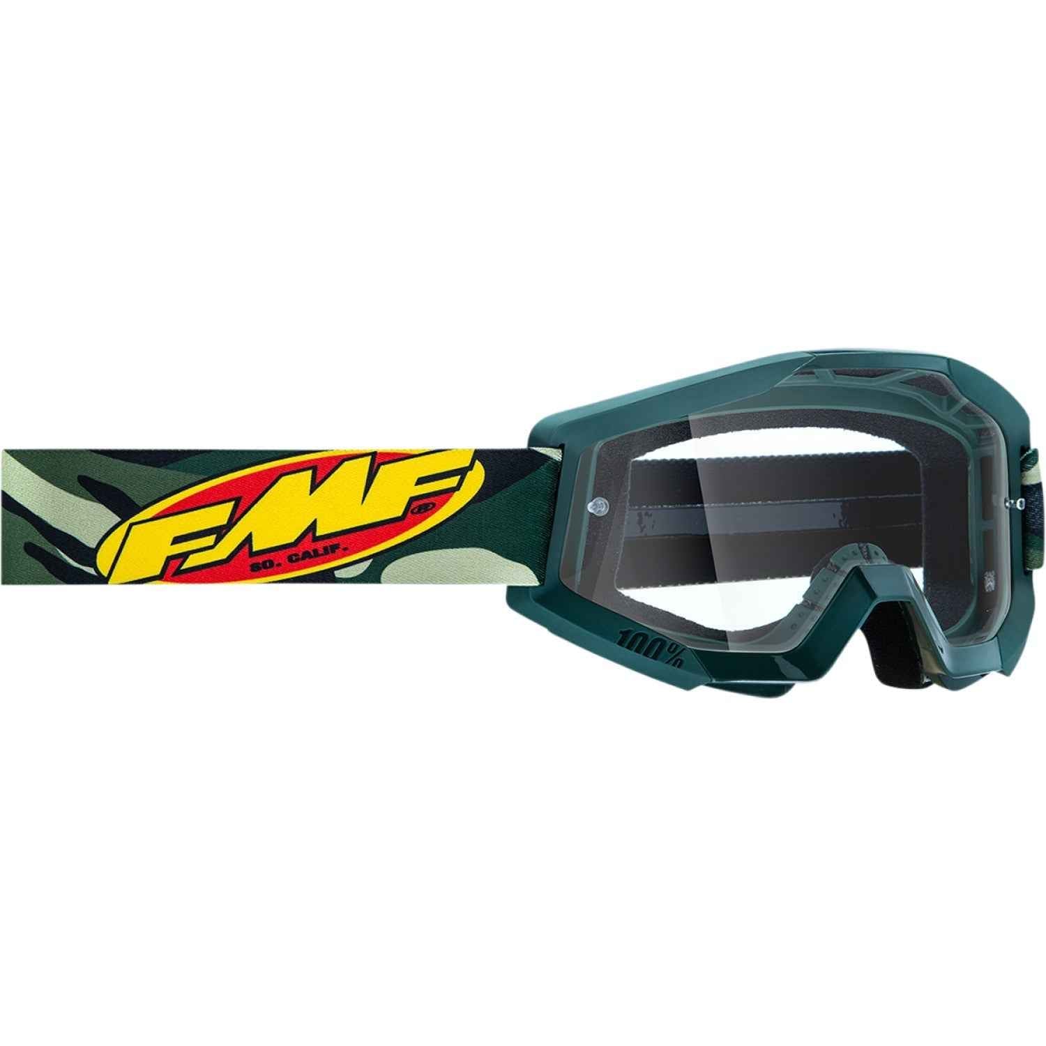 FMF PowerCore Goggles - Assault - Camo - Clear F-50050-00001