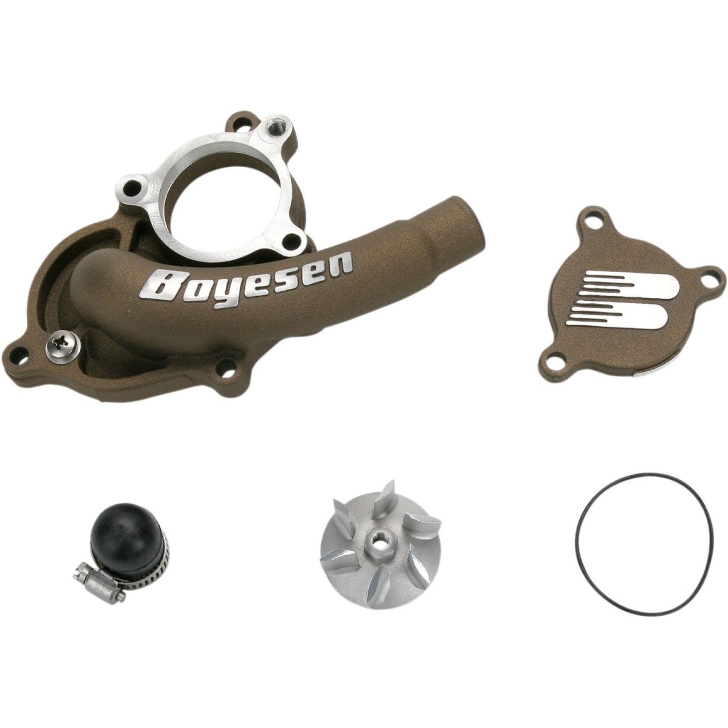 BOYESEN Supercooler Waterpump Cover - Magnesium - Suzuki WPK-27M