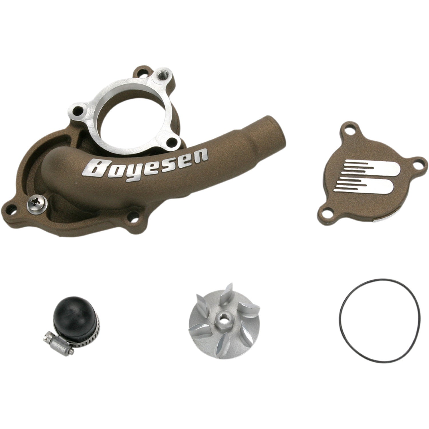 BOYESEN Supercooler Waterpump Cover - Magnesium - Suzuki WPK-27M