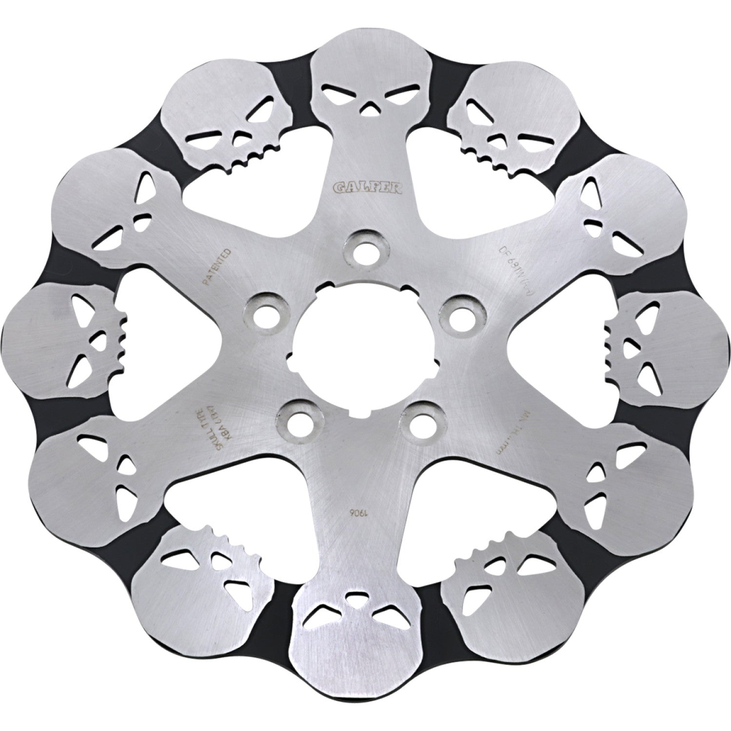 Galfer Skull Rear Rotor - Solid Mount DF681RH | Brake Rotors   Street