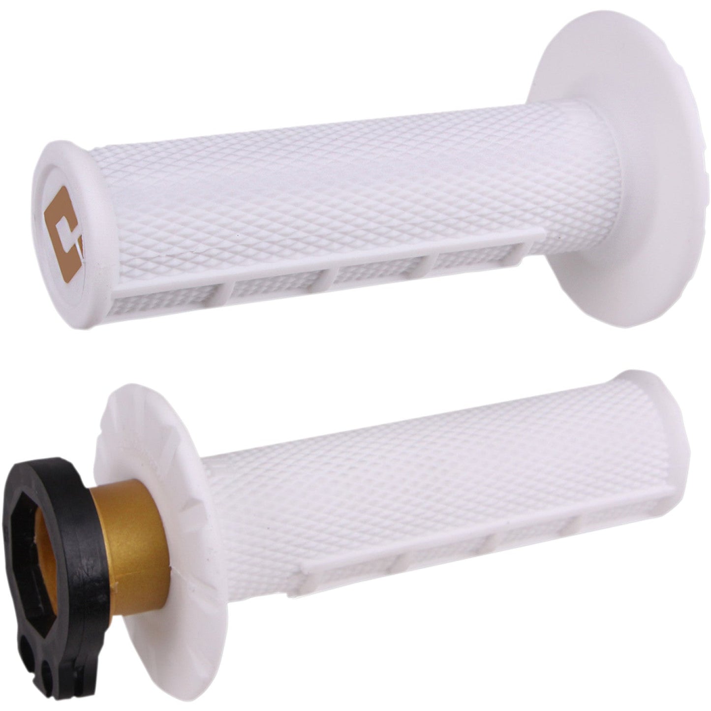 ODI Half Waffle Lock-On Grip Pro White