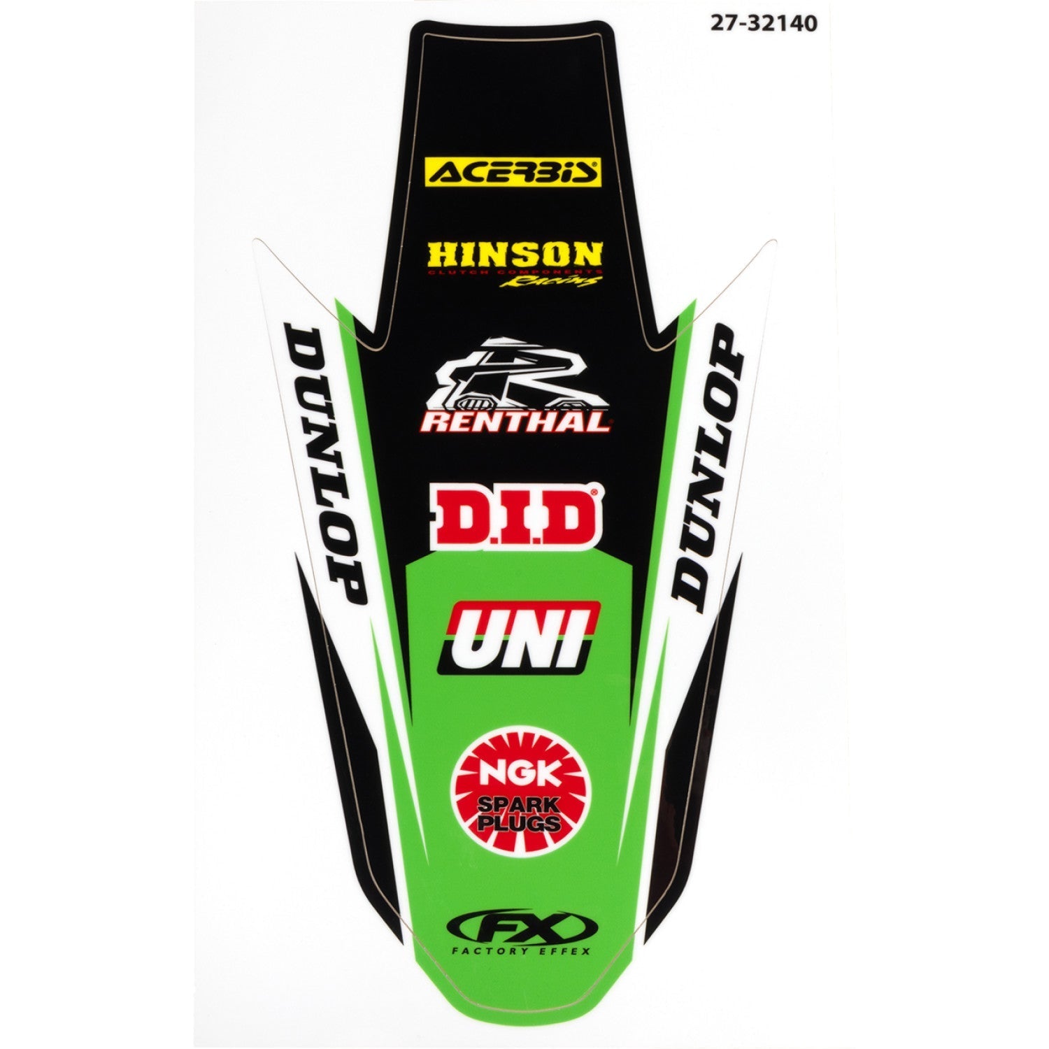 FACTORY EFFEX Rear Fender Graphic - KX 250/450 27-32140