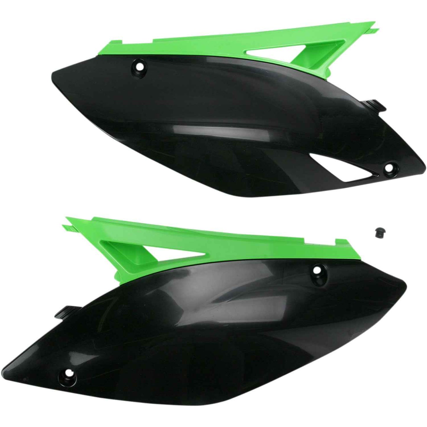 ACERBIS Side Panels - Black/Green 2141730215