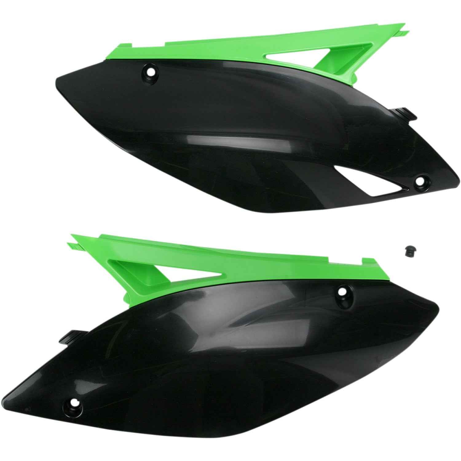 ACERBIS Side Panels - Black/Green 2141730215