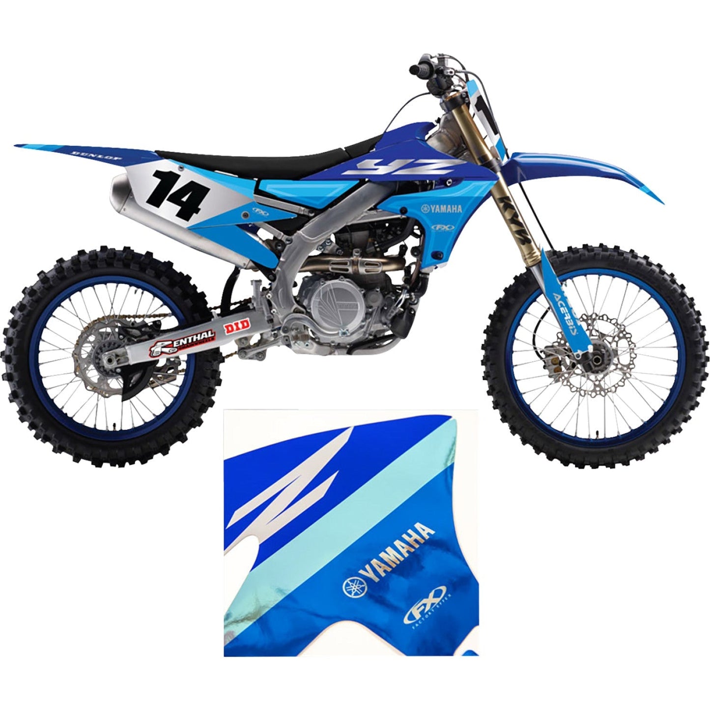 FACTORY EFFEX Graphic Kit - Chrome Series - Yamaha - YZ 125/250 27-51202
