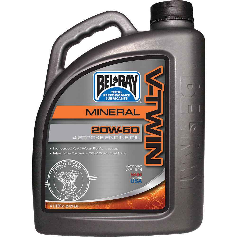 V-TWIN MINERAL ENGINE OIL 20W-50 4L