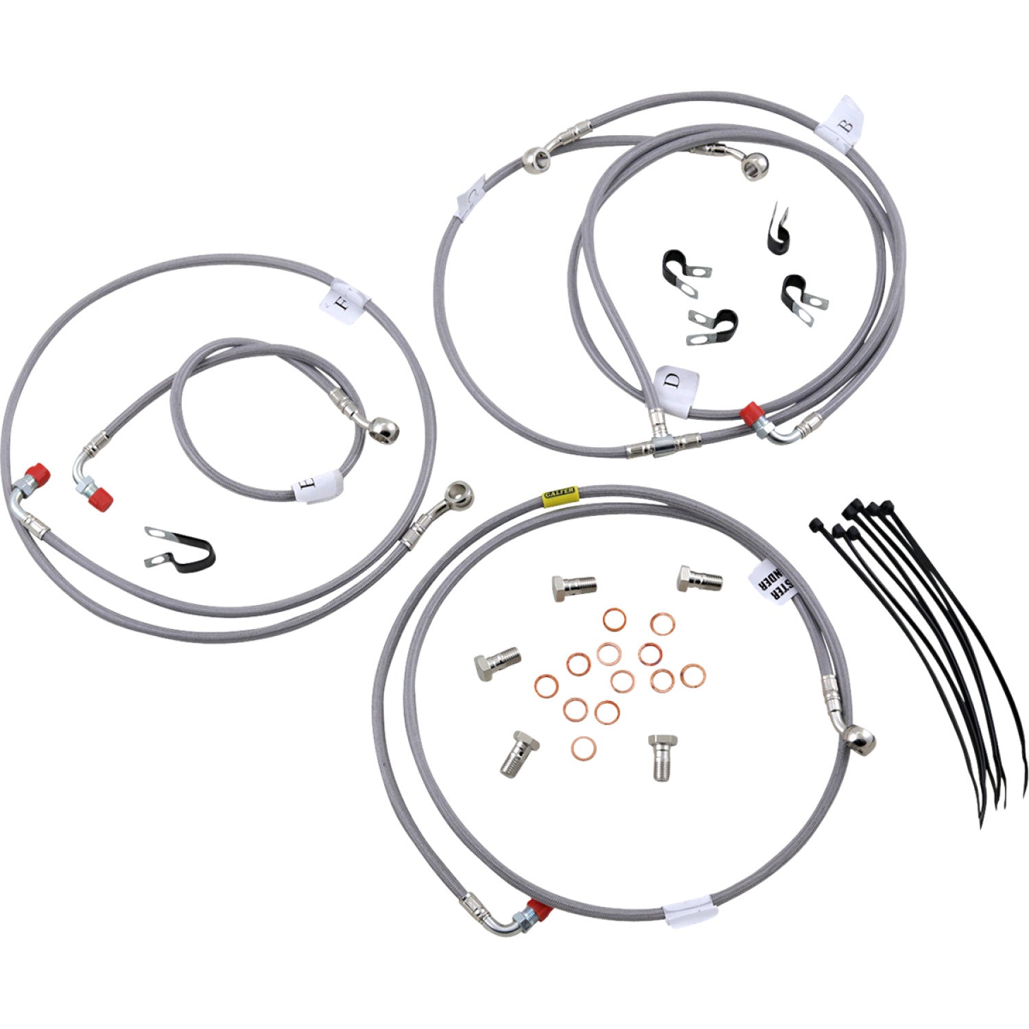 Galfer Brake Line - Stainless Steel FK003D803-6 | Brake Lines Hoses Stainless Steel