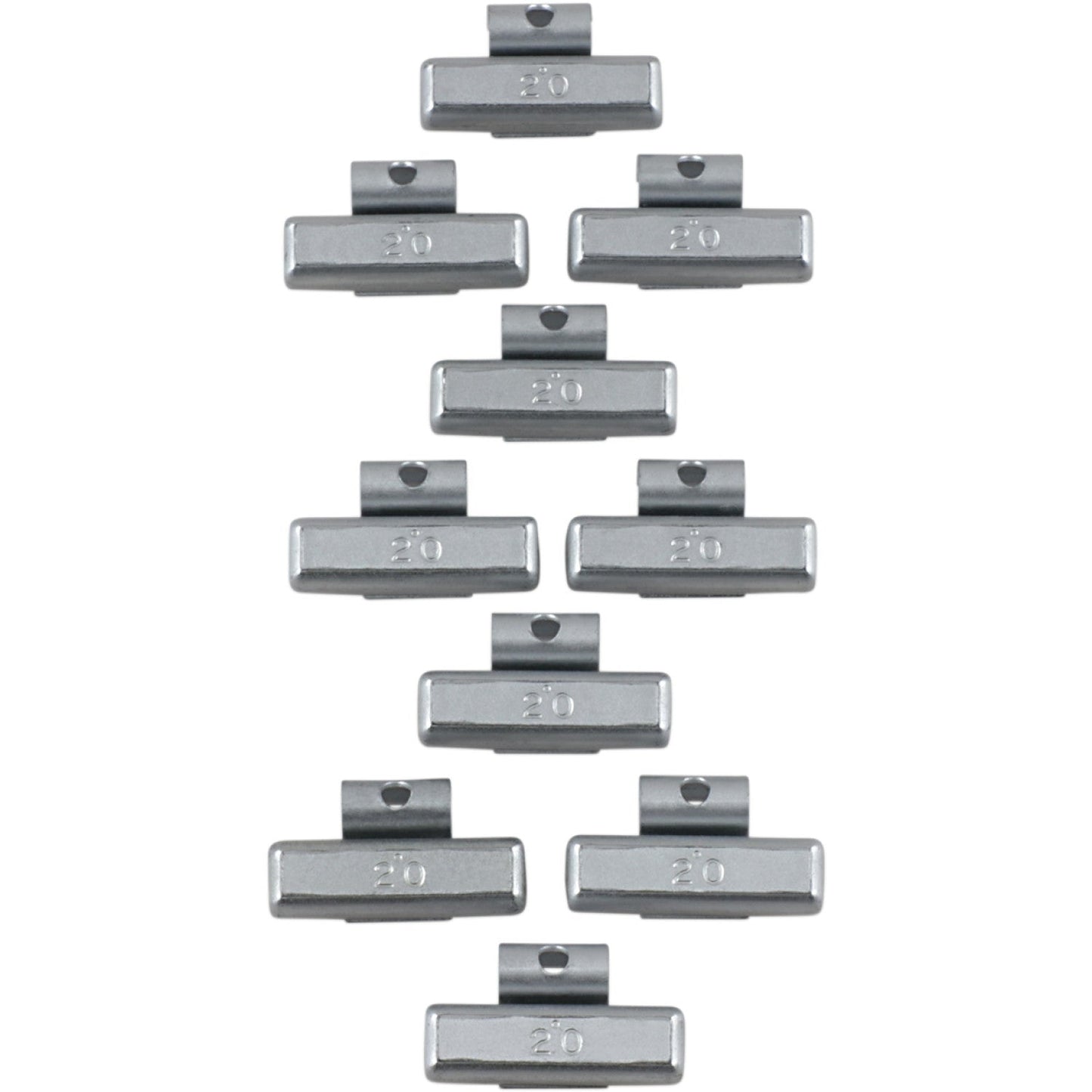 K&L Supply Wheel Weights - Crimp-On - 20 g - FJR1300 32-4073 | Wheel Balancing Weights