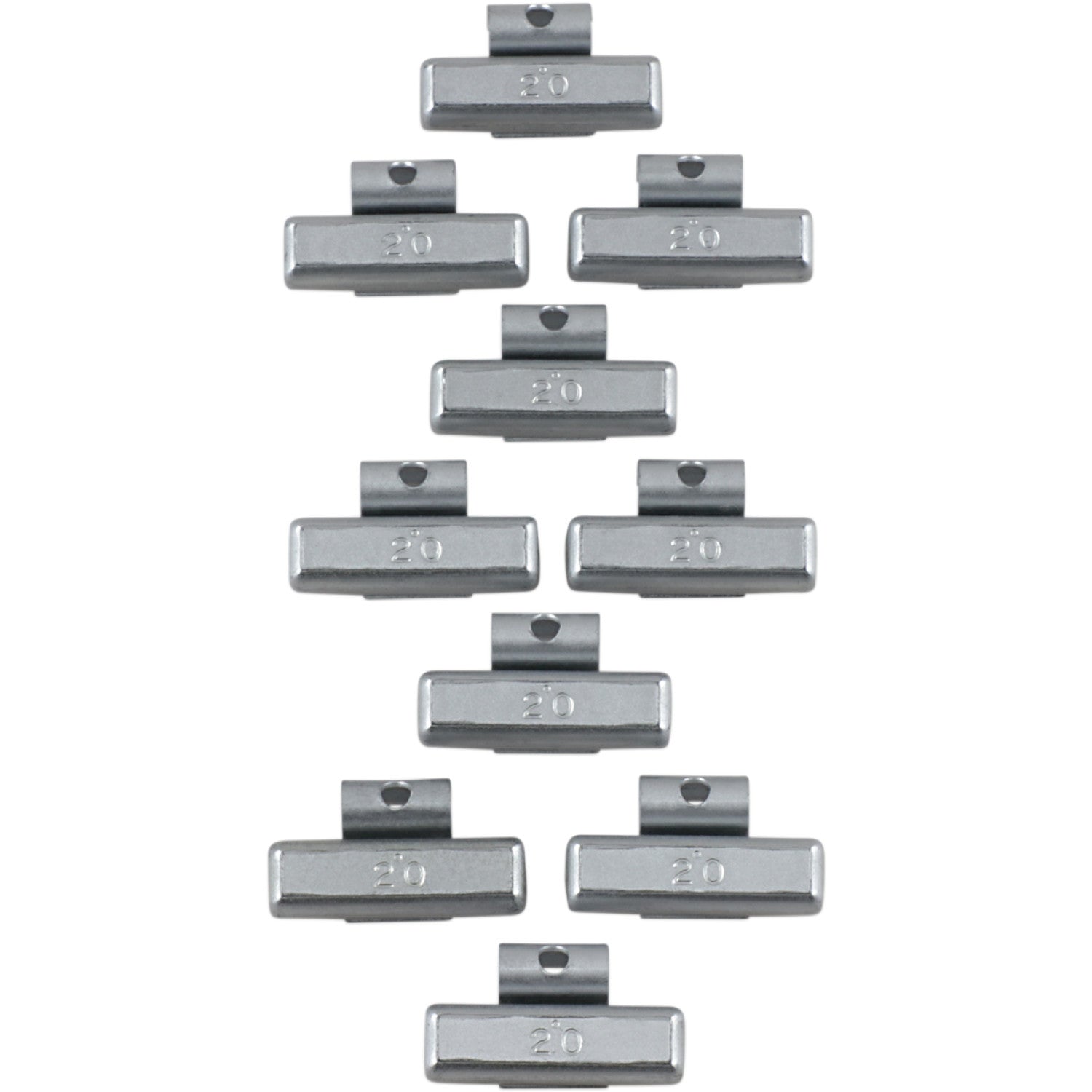 K&L Supply Wheel Weights - Crimp-On - 20 g - FJR1300 32-4073 | Wheel Balancing Weights