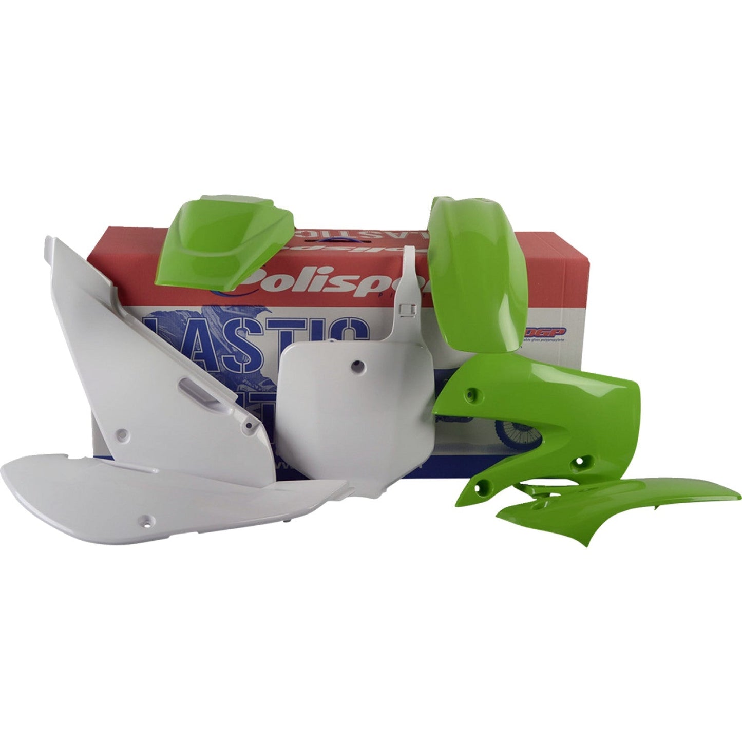 POLISPORT Body Kit - Complete - OEM Green/White - KX 65 90162 by Polisport