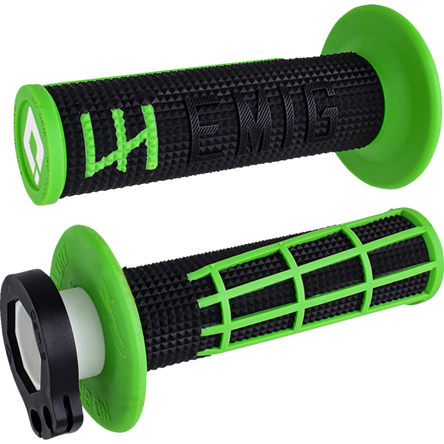 ODI Emig 2.0 - V2 Lock-On Grip Black/Green