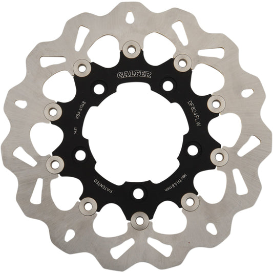 Galfer Wave? Brake Rotor - Rear - Black Carrier DF824CW | Brake Rotors   Street