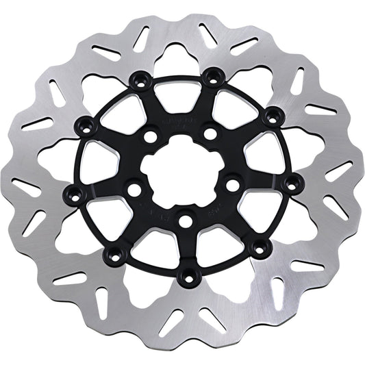Galfer Rear Wave? Rotor - Black Carrier DF681CW-C | Brake Rotors   Street
