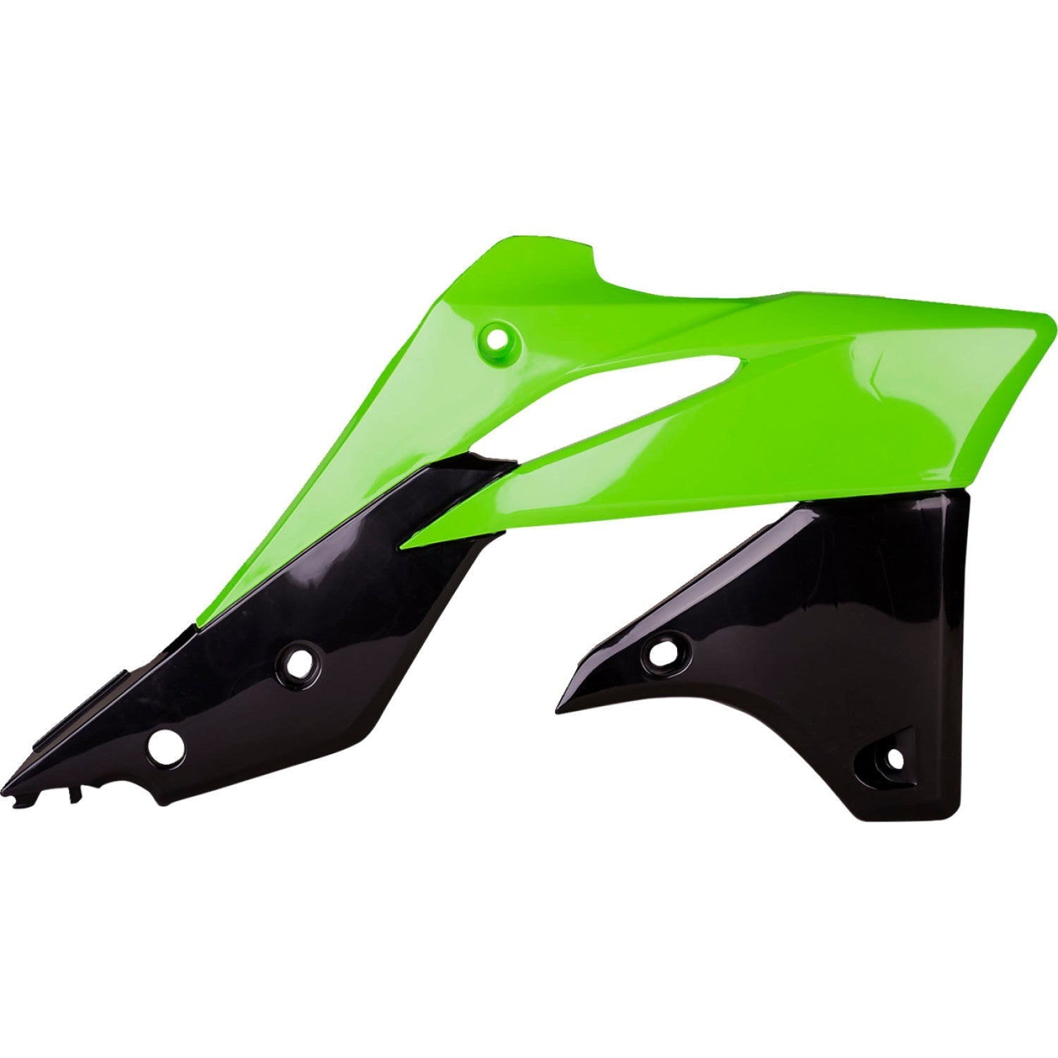 POLISPORT Radiator Cover - OEM Green/Black - KX 250F 8416900001 by Polisport