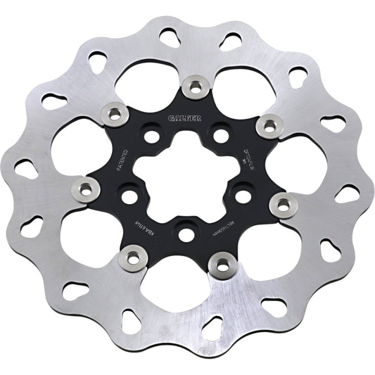 Galfer Wave? Brake Rotor - Rear - Black Carrier DF724FLW | Brake Rotors   Street