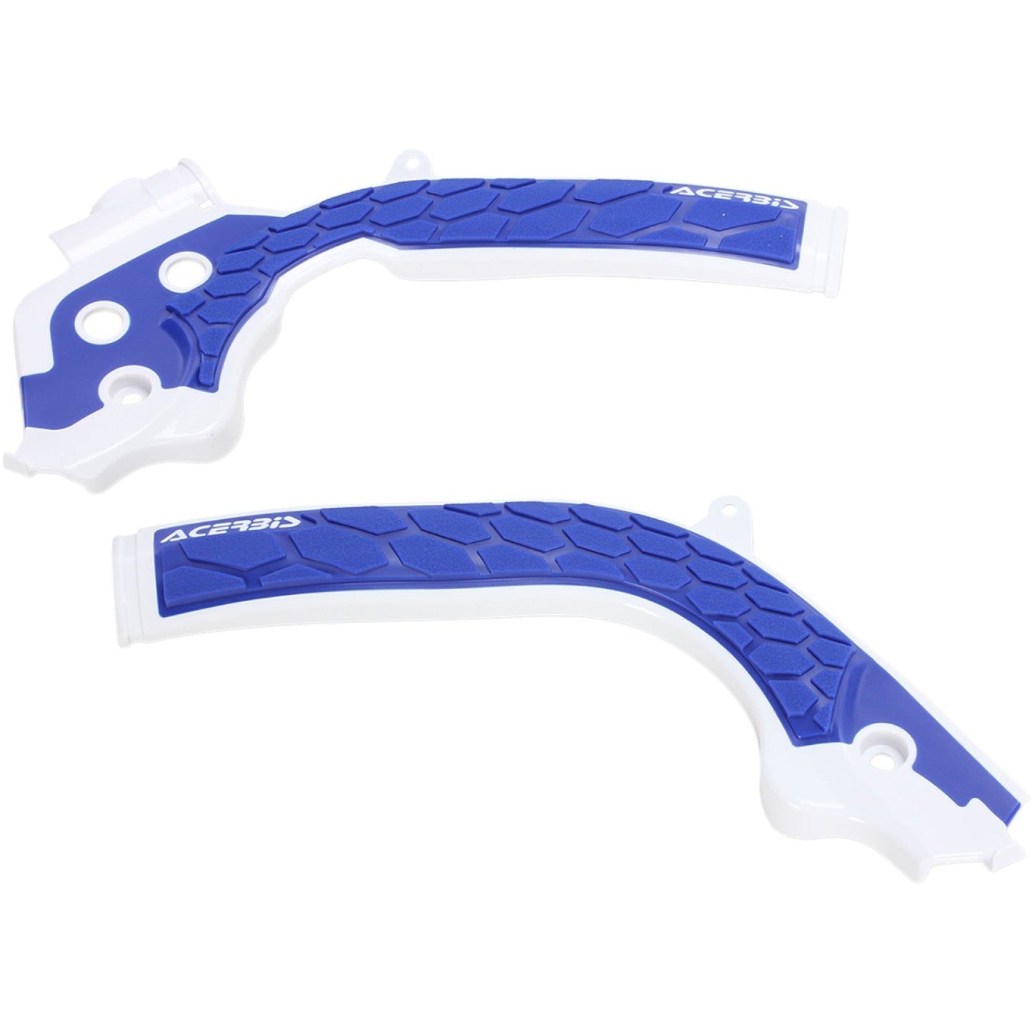 ACERBIS X-Grip Frame Guards - White/Blue - Husqvarna | KTM 2449531029