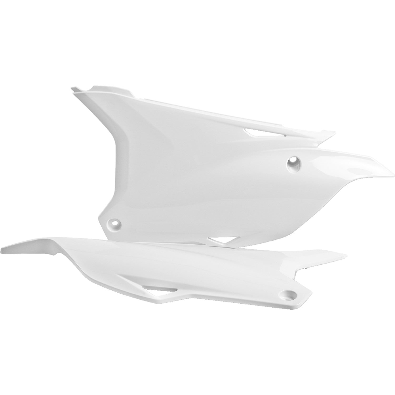POLISPORT Side Panels - OEM White - KX 85/100 8607100002 by Polisport