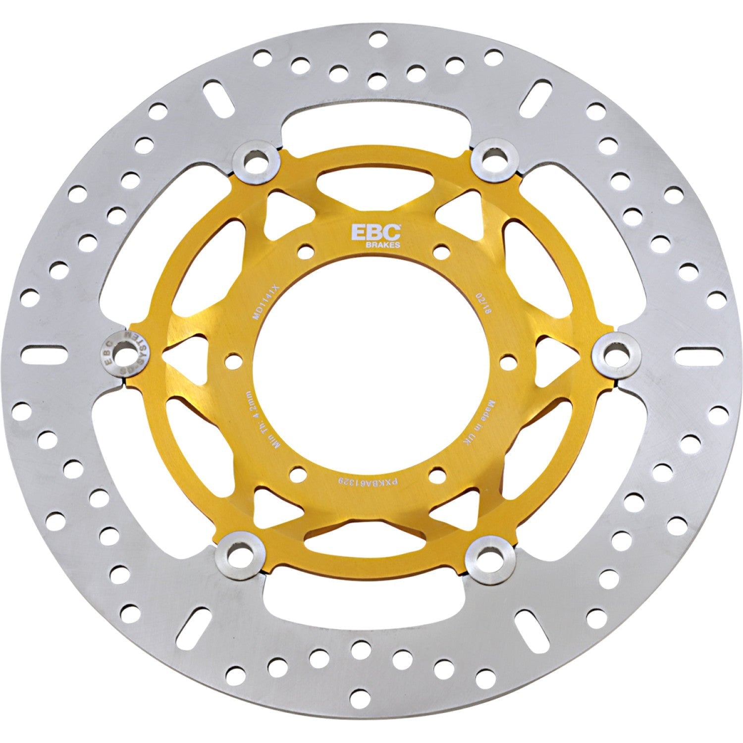 EBC Brake Rotor - Honda MD1141X | Brake Rotors   Street