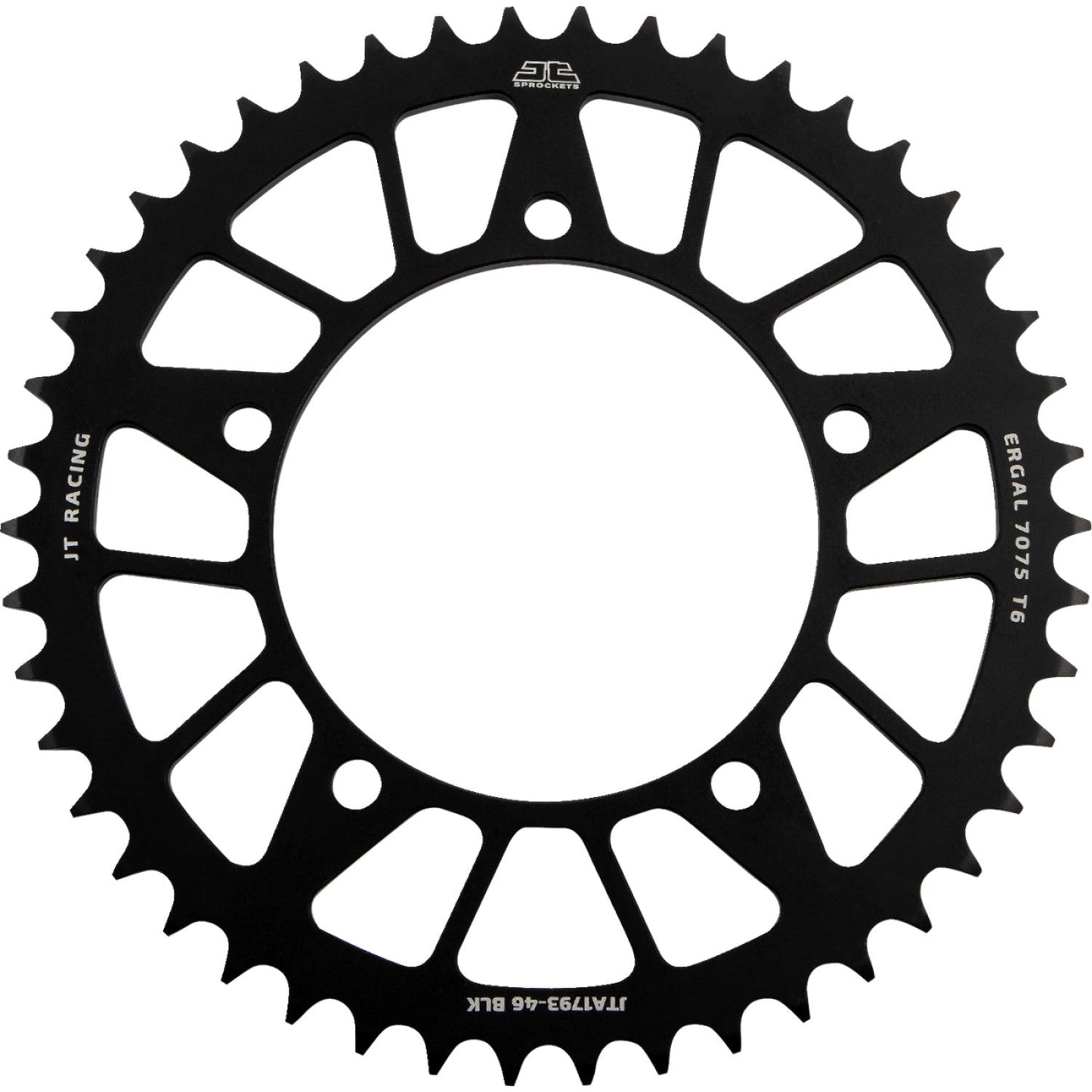 JT SPROCKETS Rear Sprocket - Suzuki - Black - 46 Tooth JTA1793.46BLK by JT Rear Sprockets   Aluminum/Alloy