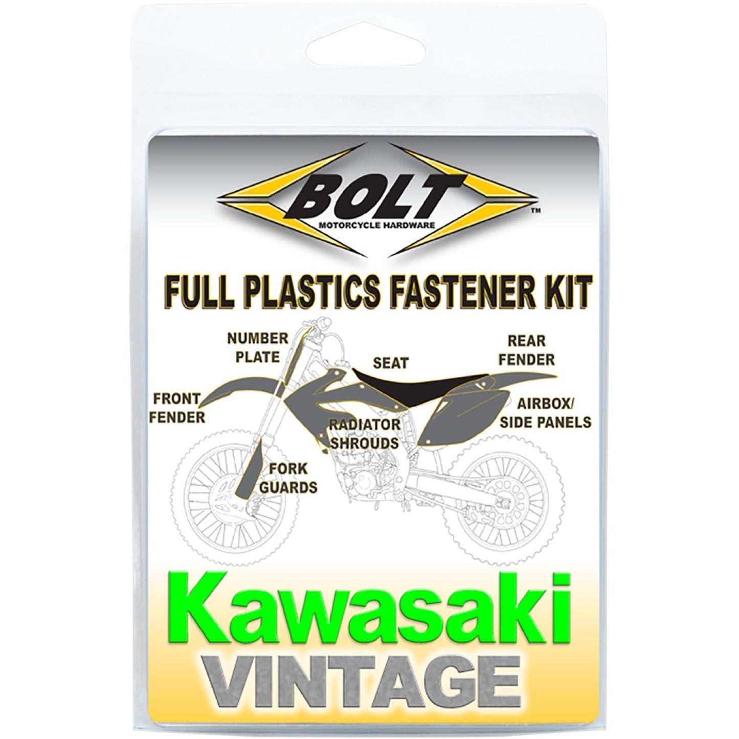 BOLT Body Work Fastener Kit - Kawasaki KAW-9497104