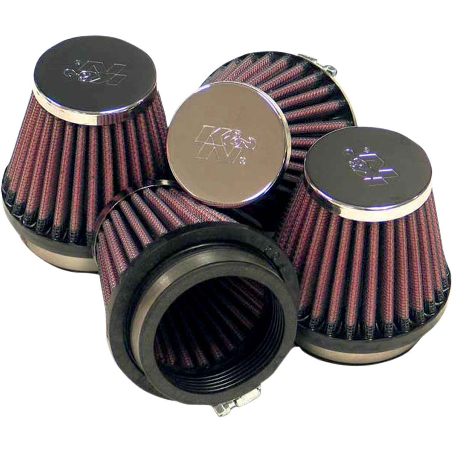 K & N Clamp-On Air Filters - Honda/Kawasaki/Suzuki/Yamaha RC-2344