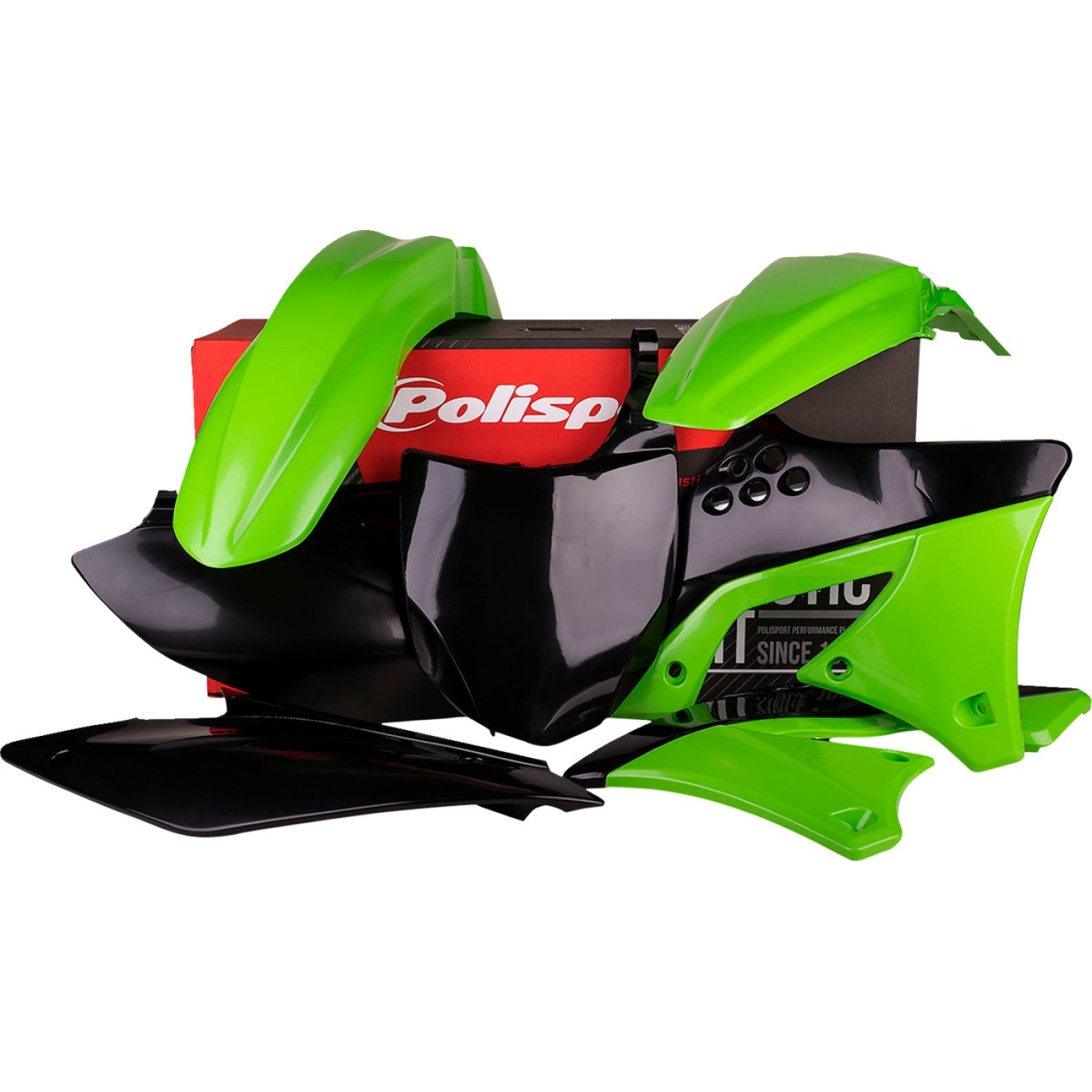 POLISPORT Body Kit - Complete - OEM Green/Black - KX 250F 90463 by Polisport
