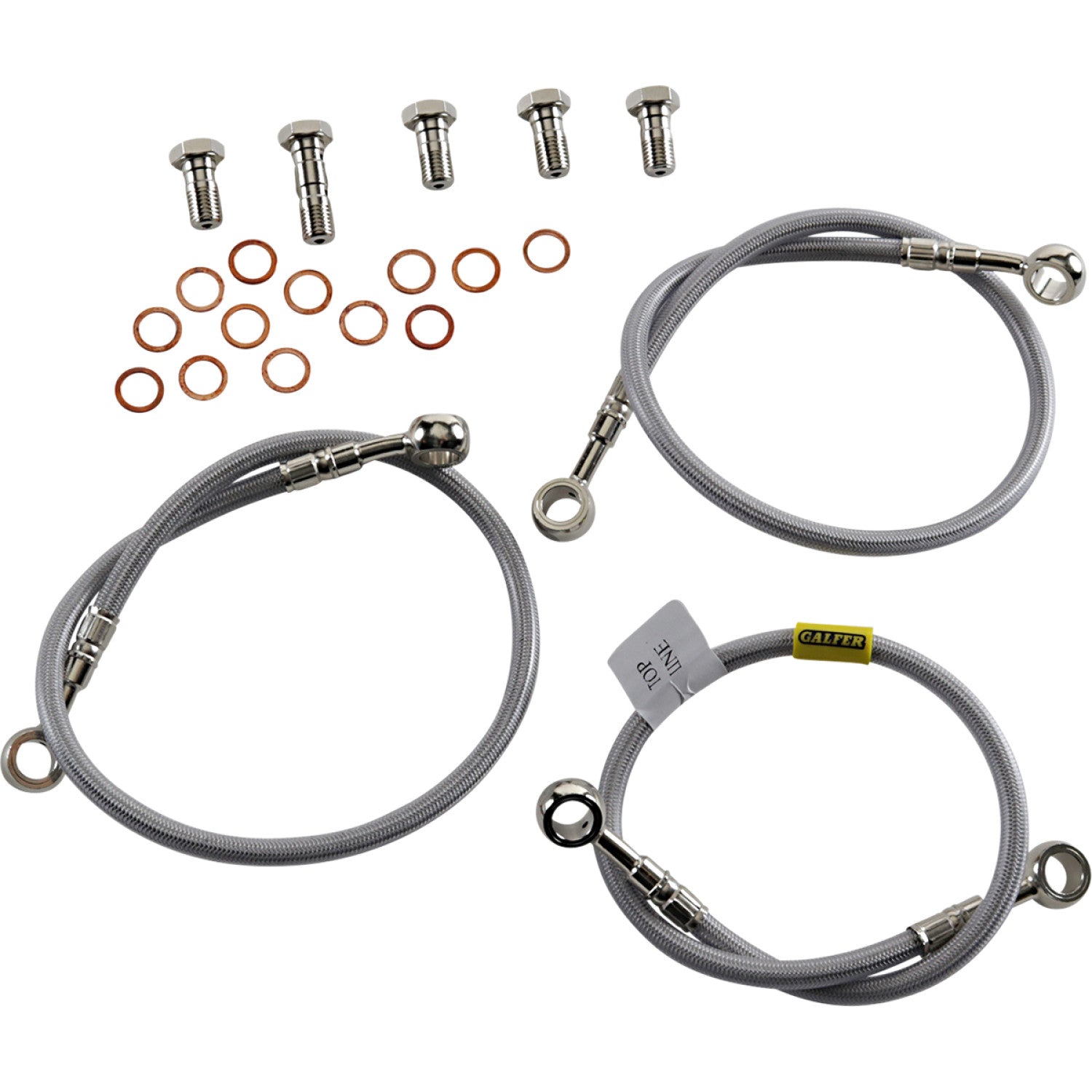 Galfer Brake Line - Stainless Steel FK003D90-3 | Brake Lines Hoses Stainless Steel
