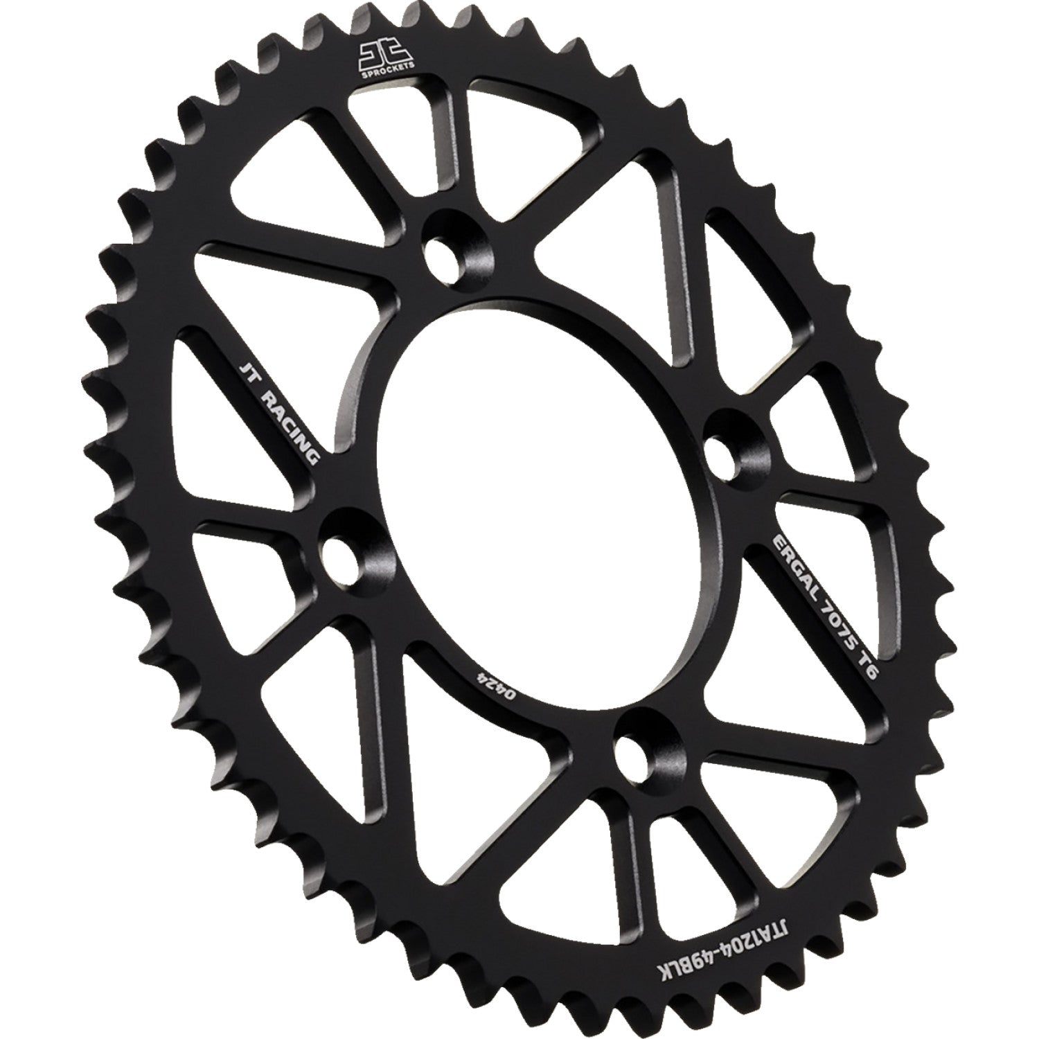 JT SPROCKETS Rear Sprocket - Aluminum - 49 Tooth - Black - CRF 125FB JTA1204.49BLK by JT Rear Sprockets   Aluminum/Alloy