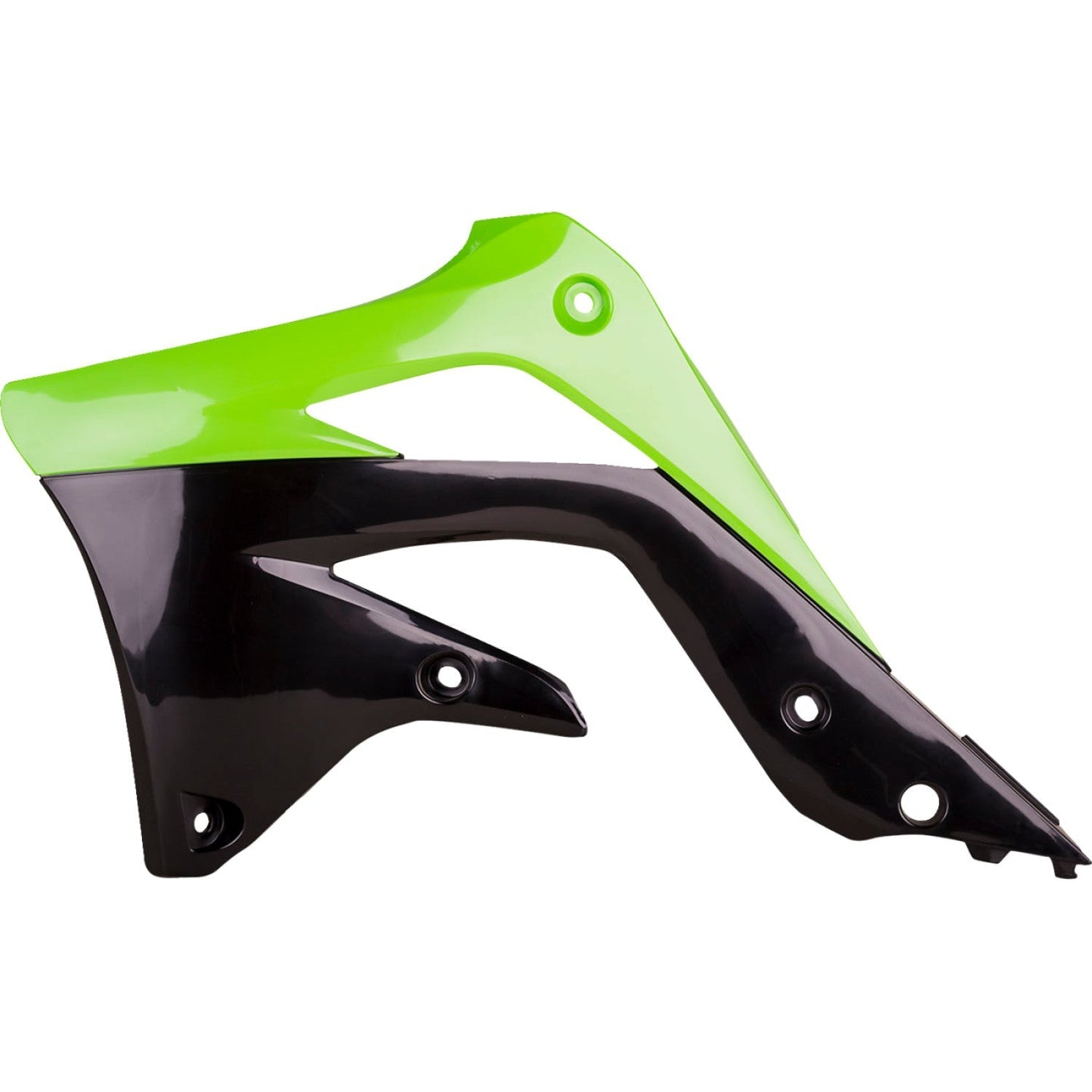 POLISPORT Radiator Cover - OEM Green/Black - KX 450F 8415900001 by Polisport