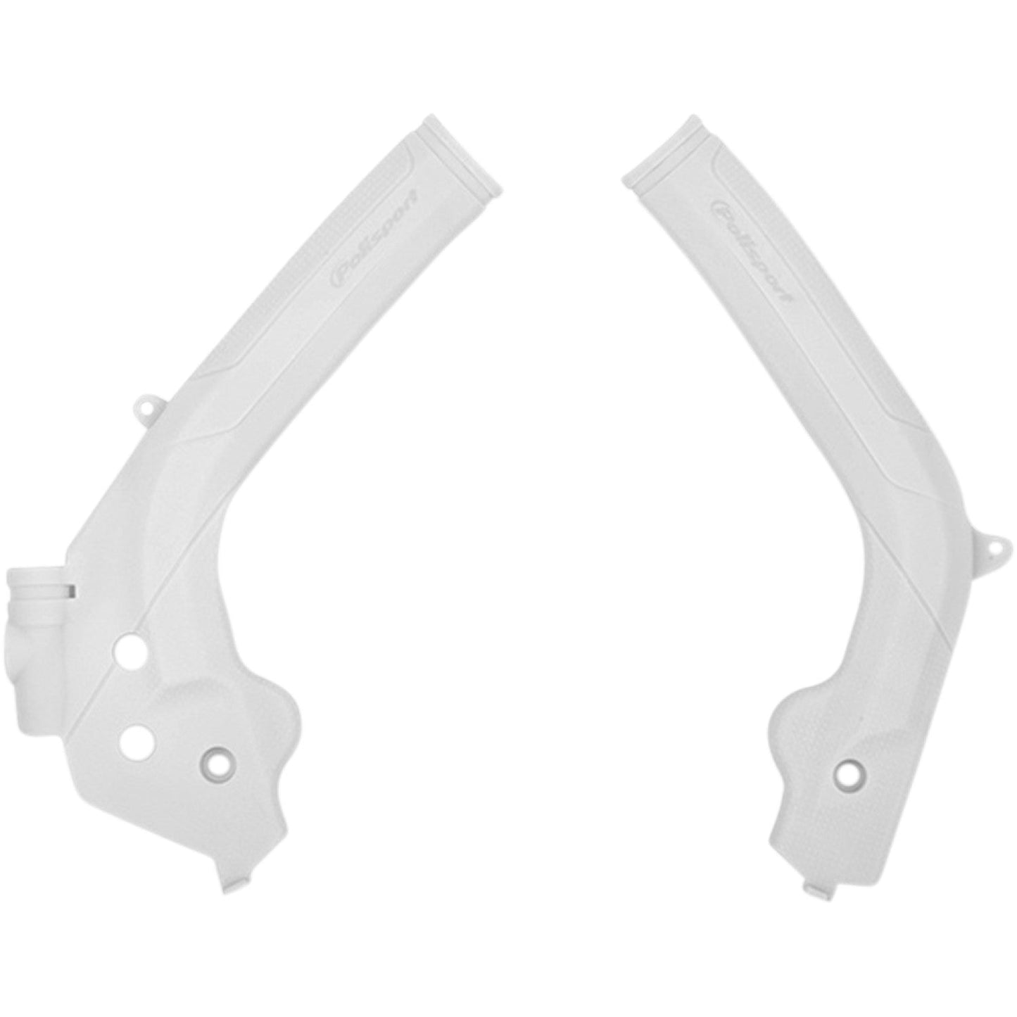 POLISPORT Frame Guards - White - Husqvarna/KTM 8466600003 by Polisport