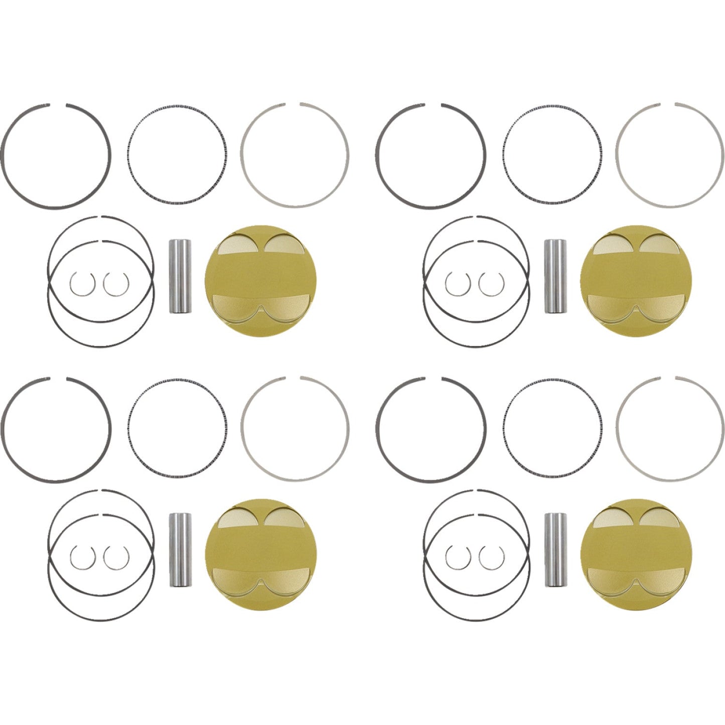 JE Pistons Ultra Series Piston Kit - Hayabusa 379443 | JE Pistons | Piston & Ring Kits