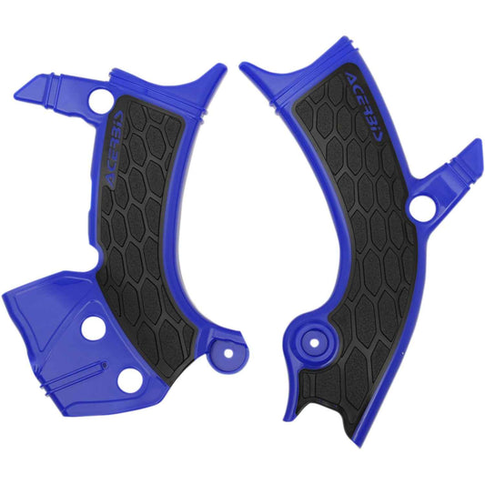 ACERBIS X-Grip Frame Guards - Blue/Black - Yamaha 2689411034