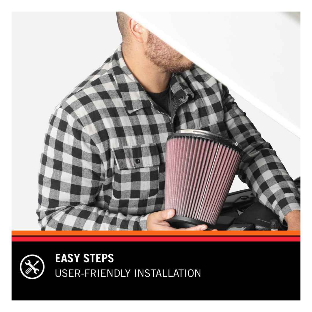 RU-0210 K&N UNIVERSAL CLAMP-ON AIR FILTER